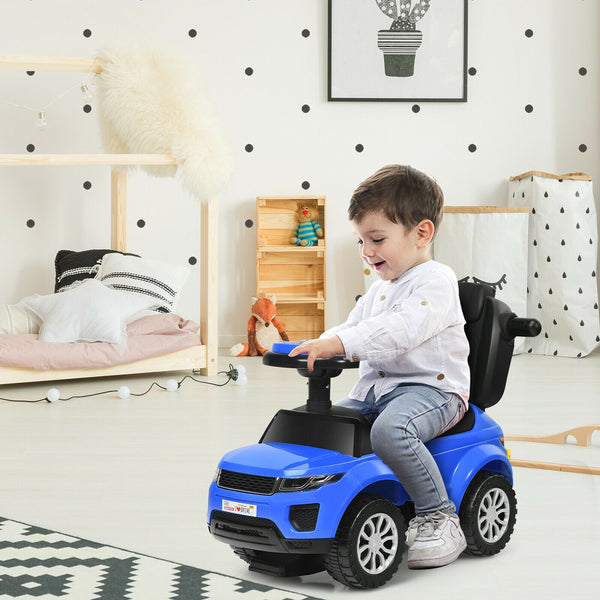 3 in 1 Ride on Push Car Toddler Stroller Sliding Car with Music