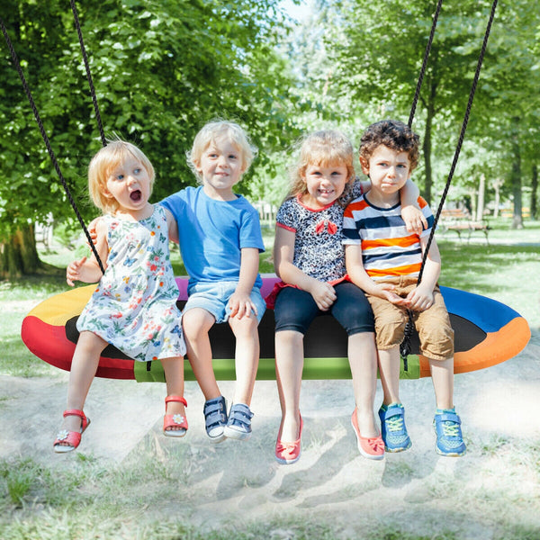 60 Inch Saucer Surf Outdoor Adjustable Swing Set - Electric for Infants