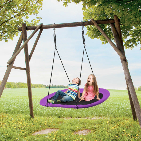 60 Inch Saucer Surf Outdoor Adjustable Swing Set - Electric for Infants