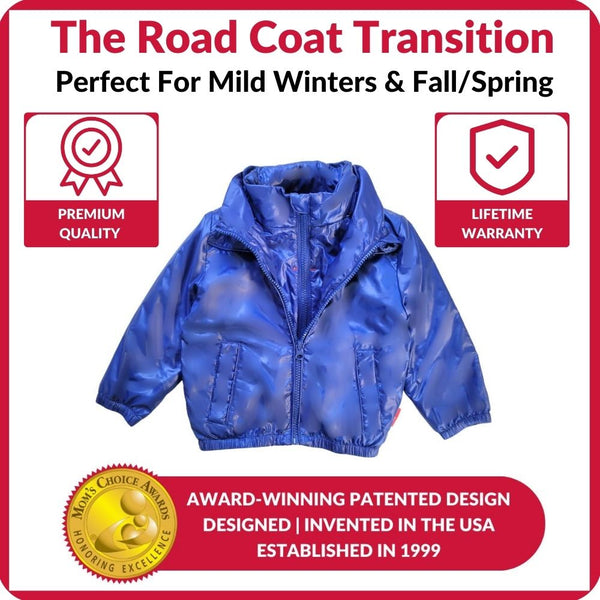 Car Seat Coat | The Road Coat Transition - Royal Blue