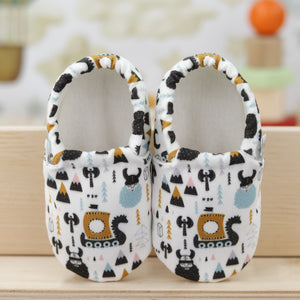 Ella Bonna Non-Slip Sole Viking Patterned Baby Booties, Home Boot Slippers Nursery Shoes