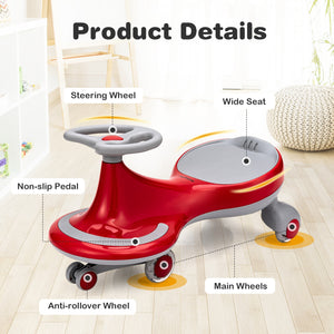 Wiggle Car Ride-on Toy with Flashing Wheels - Educational for Kids
