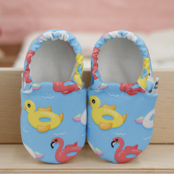 Ella Bonna Non-Slip Sole Duck Patterned Baby Booties, Home Boot Slippers Nursery Shoes
