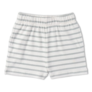 Organic Tank Top & Shorts Set - Fog Stripes