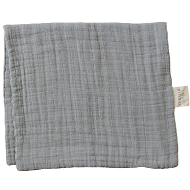 Dusty Blue Muslin Burp Cloth - MOOGCO Baby