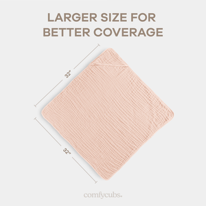 Baby Hooded Towels in Blush