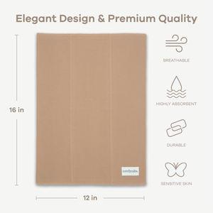 Cotton Burp Cloths in Cedar