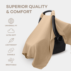 Baby Car Seat Cover in Cedar