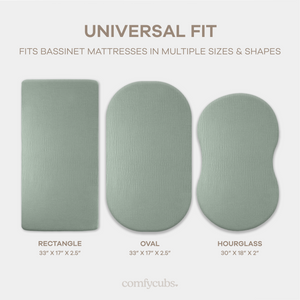 Muslin Fitted Bassinet Crib Sheet