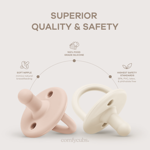 Pacifiers in Multicolor Girl, 5 Pack