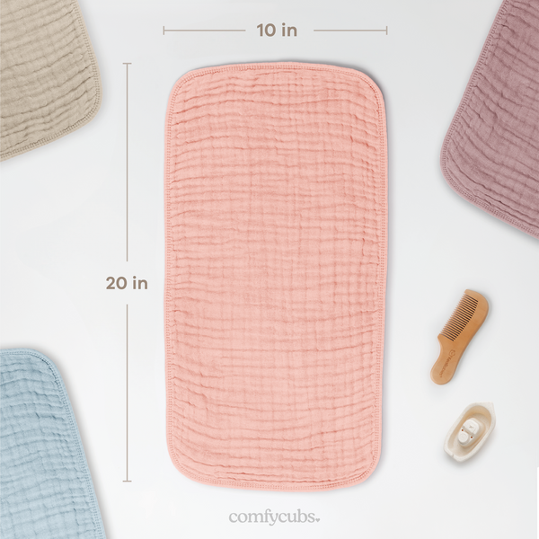 Muslin Burp Cloths in Lace