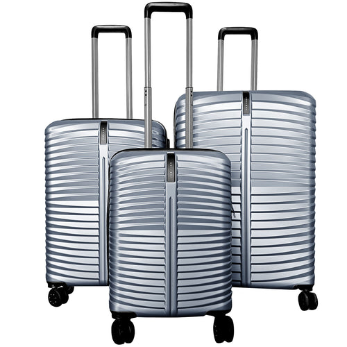 Lightweight 3-piece hardside luggage set for kids, 20/24/28 inches, featuring 8-spinner wheels for easy travel.