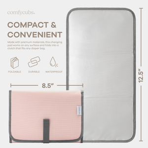 Compact Changing Pad in Pink Blush