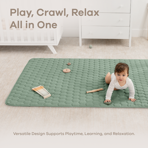 Play Mat with Non-Slip Bottom in Fern