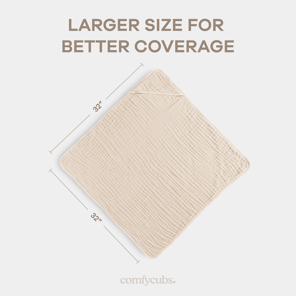 Baby Hooded Towels in Sand