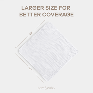 Baby Hooded Towels in White