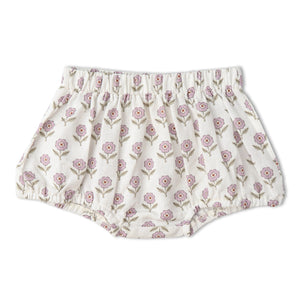 Organic Scalloped Top & Bloomers Set - Lavender