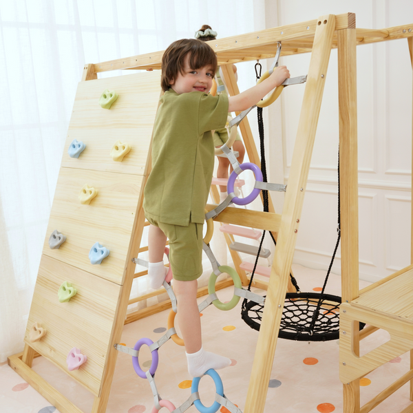 X-Large Sweetgum Indoor Sensory Playset for babies, showcasing vibrant colors and engaging textures at angle 18.