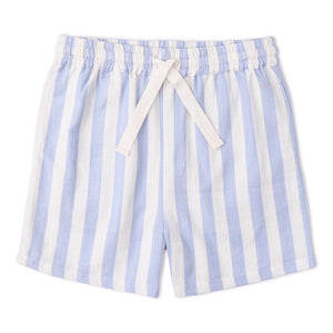 Organic Shirt & Shorts Set - Blue Stripes