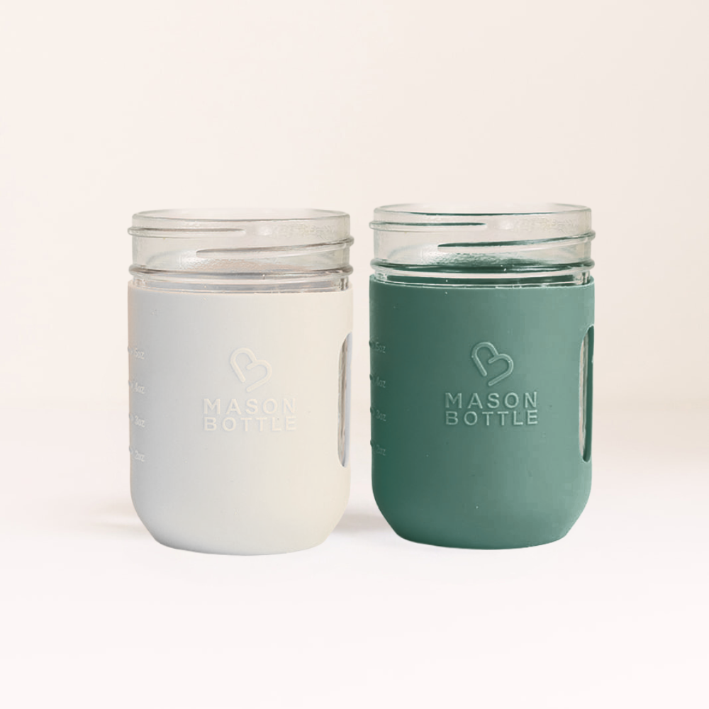 Silicone sleeve cups, 2 pack, perfect for baby drinkware, providing grip and protection for little hands.