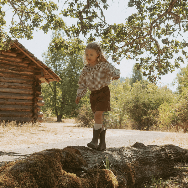 Organic Corduroy Skirt - Brown