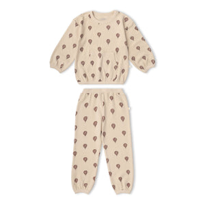 Organic Tee & Pant Slouch Set - Ballon Voyage