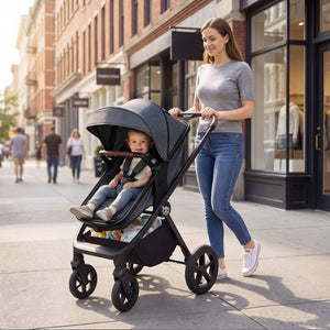 3-in-1 Convertible High Landscape Bassinet Stroller with Reversible Seat