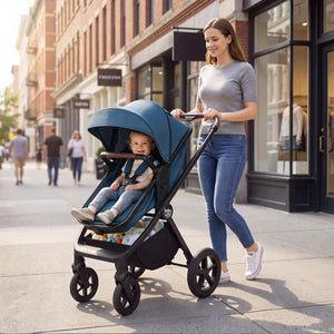 3-in-1 Convertible High Landscape Bassinet Stroller with Reversible Seat