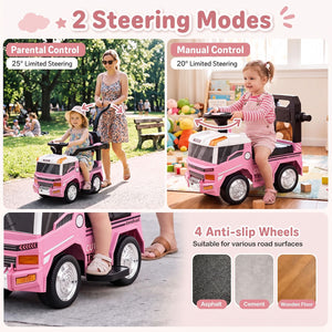 3-in-1 Kids Ride On Push Car for Toddlers 3 to 5 Years Old with Music