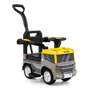 3-in-1 Kids Ride On Push Car for Toddlers 3 to 5 Years Old with Music