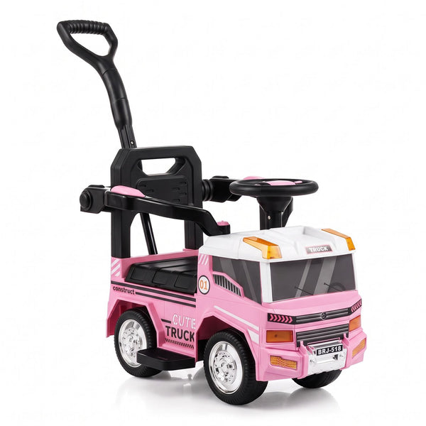 3-in-1 Kids Ride On Push Car for Toddlers 3 to 5 Years Old with Music