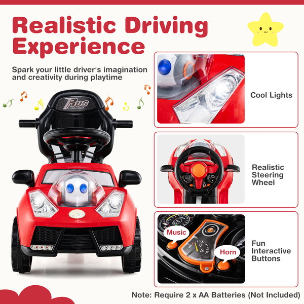 3 in 1 Push Car for Toddler Stroller Sliding Walking Car for Boys and Girls