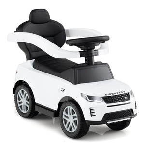 3 in 1 Push Car with Removable Handle and Guardrail for Kids 18-36 Months Old