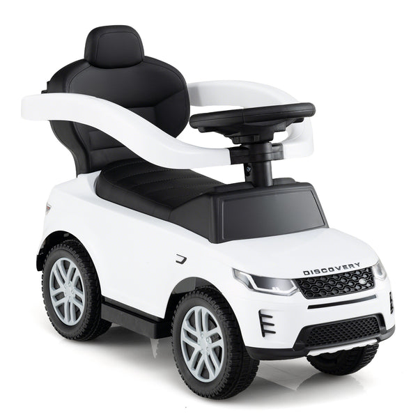 3 in 1 Push Car with Removable Handle and Guardrail for Kids 18-36 Months Old