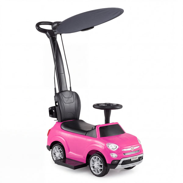 3-in-1 Toddler Ride on Push Car with Canopy Foot-to-Floor Kids Ride on Stroller Gift