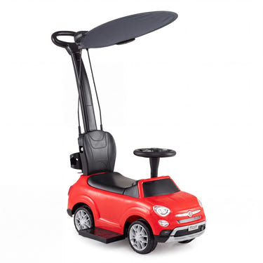 3-in-1 Toddler Ride on Push Car with Canopy Foot-to-Floor Kids Ride on Stroller Gift