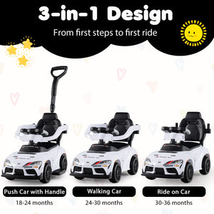 3-in-1 Toyota Licensed Foot-to-Floor Stroller Sliding Walking Toy