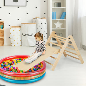 3-in-1 Climbing Set Foldable and Adjustable Kids Triangle Set