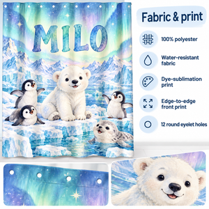 Fabric details: 100% polyester, water-resistant, dye-sublimation print, 12 round eyelet holes