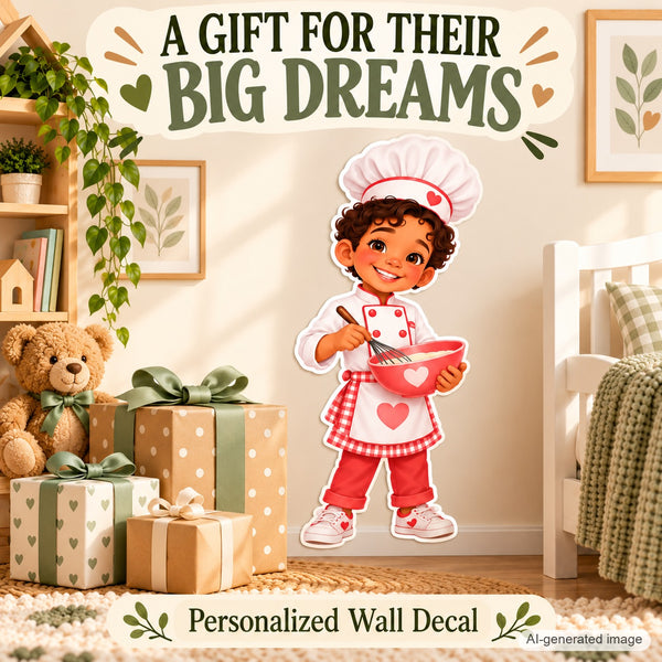 Personalized Baker Wall Decal from Photo, Dream Job Sticker, image 10