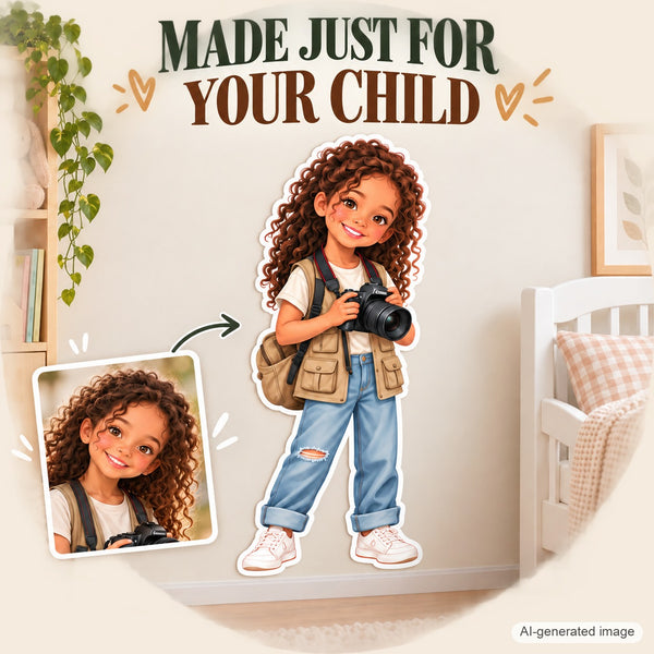 Personalized Photographer Wall Decal from Photo, Dream Job Sticker, image 13