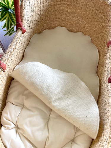 Organic Wool Puddle Pad | Hypoallergenic Baby Mattress Protector, Natural Wool Pad for Babies