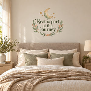 Rest is part of the journey Quote Wall Decal for Mom, image 1