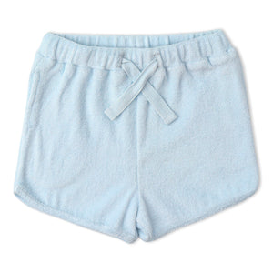 Organic Sleeveless Tee & Shorts Set - Light Blue