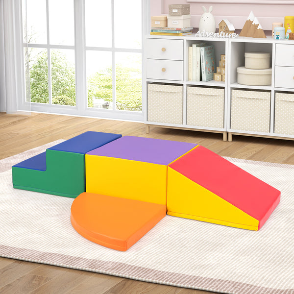 4-Piece Climb and Crawl Foam Block Play Set for Infant Baby for Toddlers & Kids