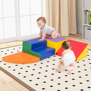 4-Piece Climb and Crawl Foam Block Play Set for Infant Baby for Toddlers & Kids