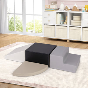 4-Piece Climb and Crawl Foam Block Play Set for Infant Baby for Toddlers & Kids