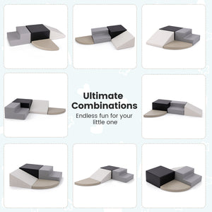 4-Piece Climb and Crawl Foam Block Play Set for Infant Baby for Toddlers & Kids