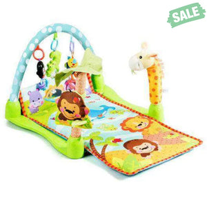 4-in-1 Baby Play Gym Mat with 3 Hanging Educational Toys Baby Gyms & Playmats