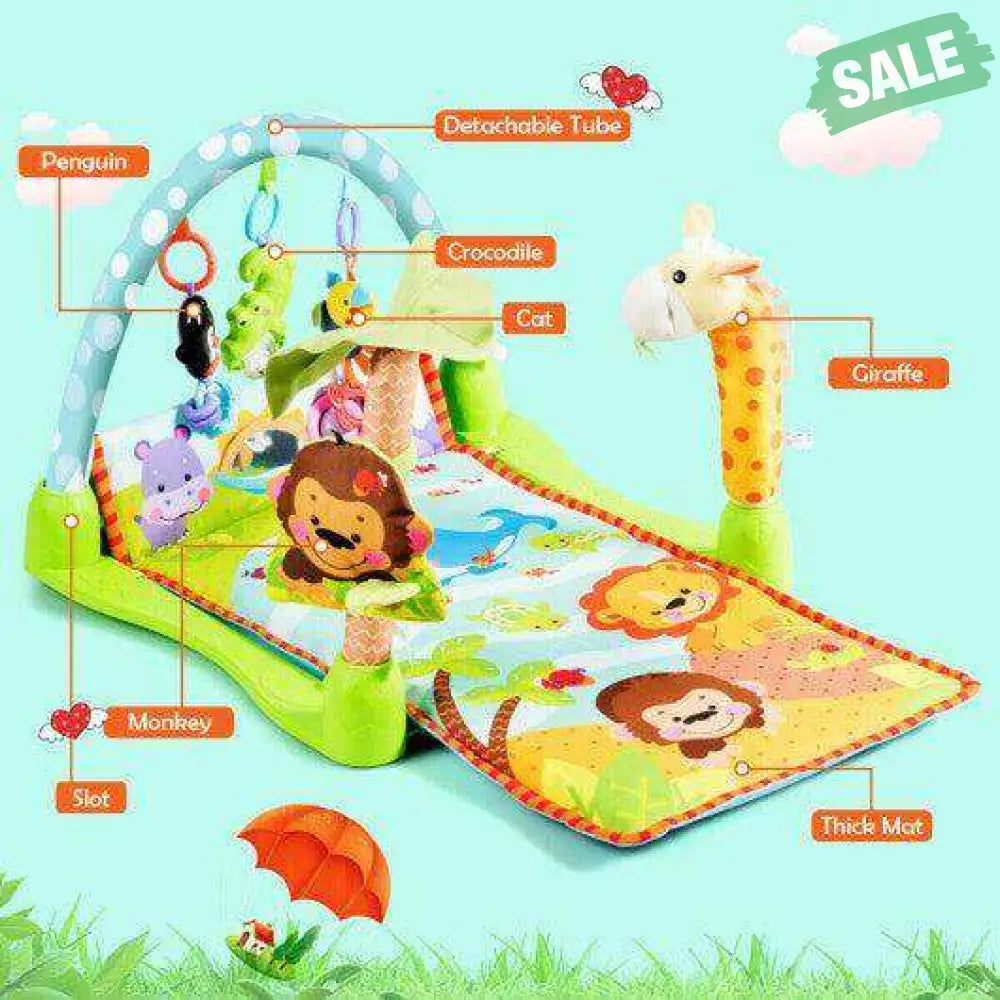 4 1 Play Gym Mat 3 Hanging Educational Toys